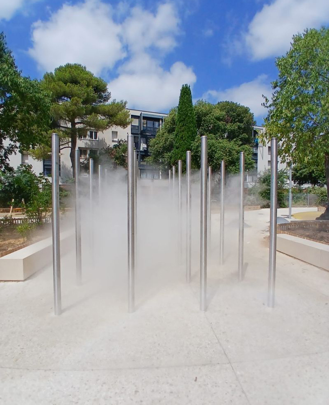 Brumisation et effets d'eau